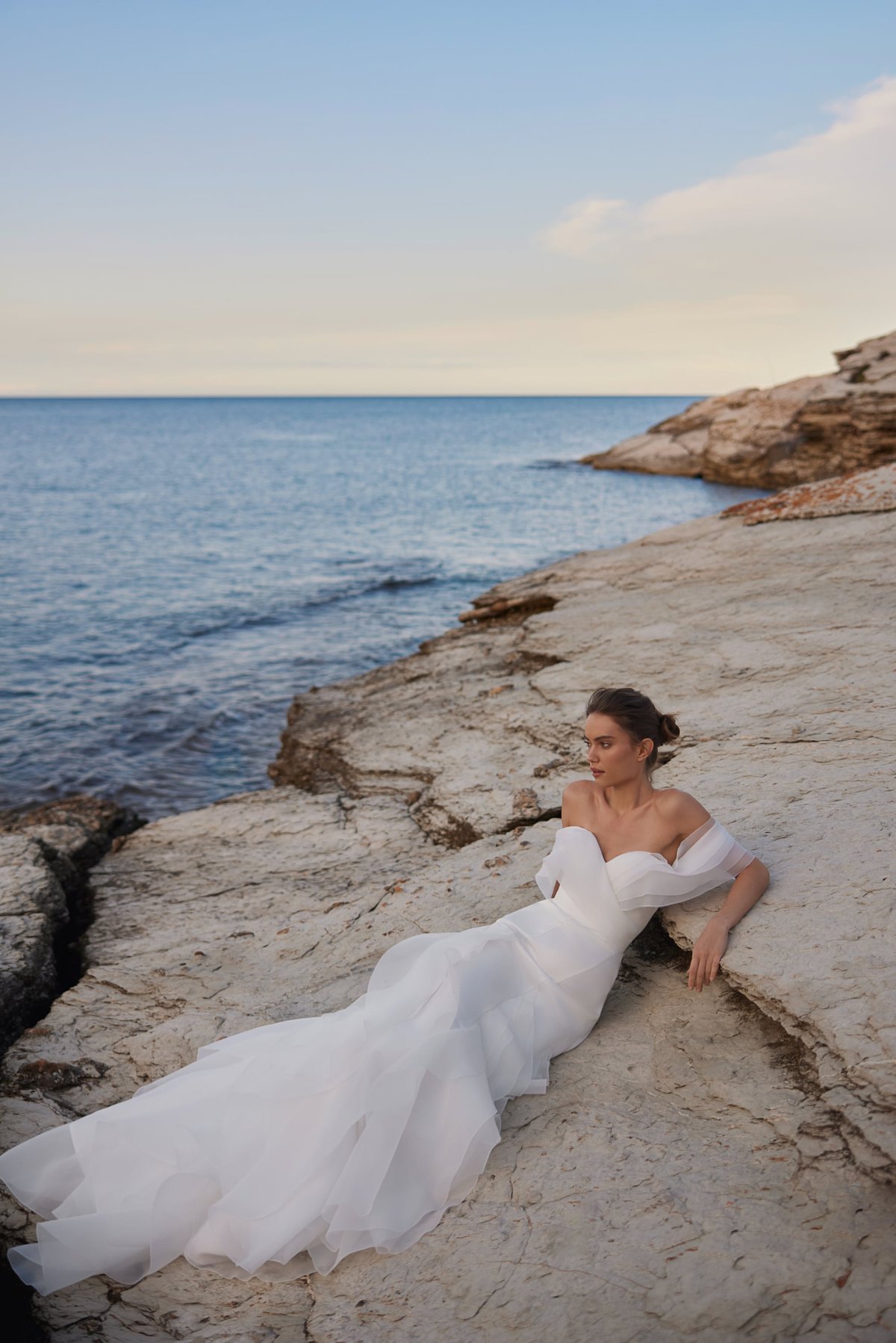 Havfrue brudekjole off shoulder Elise