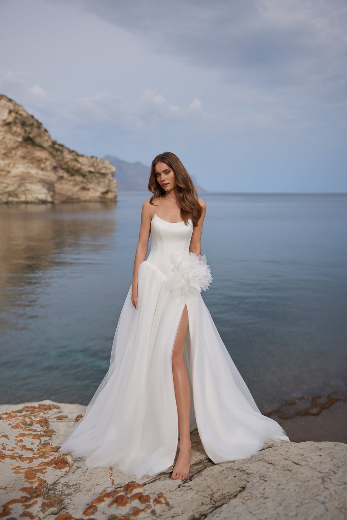 A-linje brudekjole off shoulder Julie