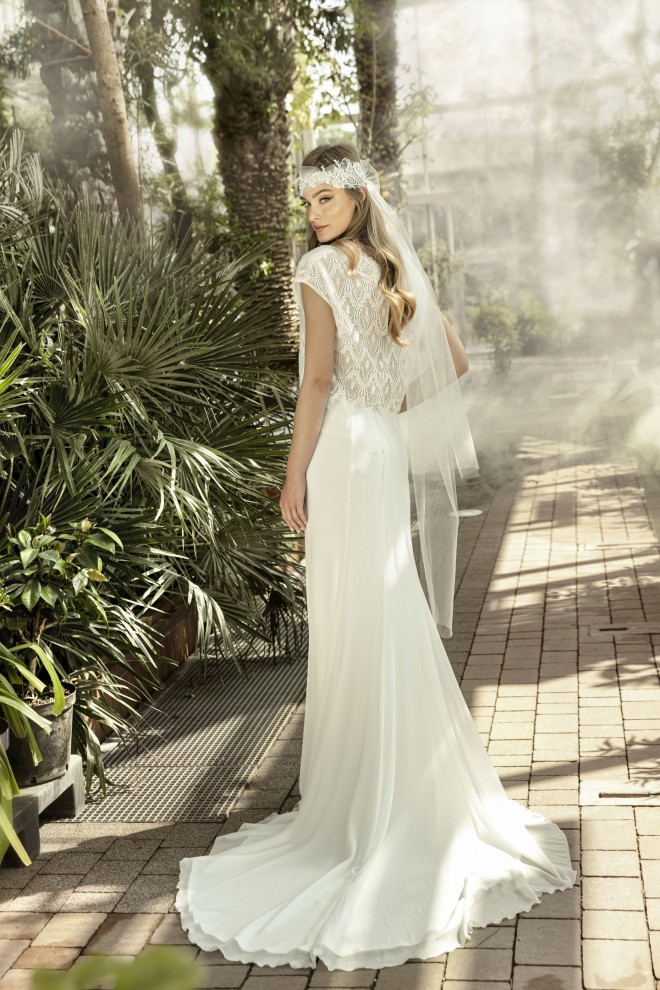 Agnes boheme brudekjoler med blonder