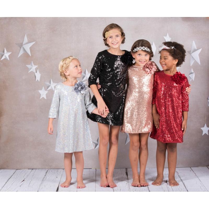 Kids dream fineste glimmer kjole i flere farver til små piger – brudekjoler i Hvidovre – dansk butik ved København